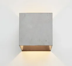 Applique murale, Cromia, Gris, L12,5cm, H12,5cm - Plato Design