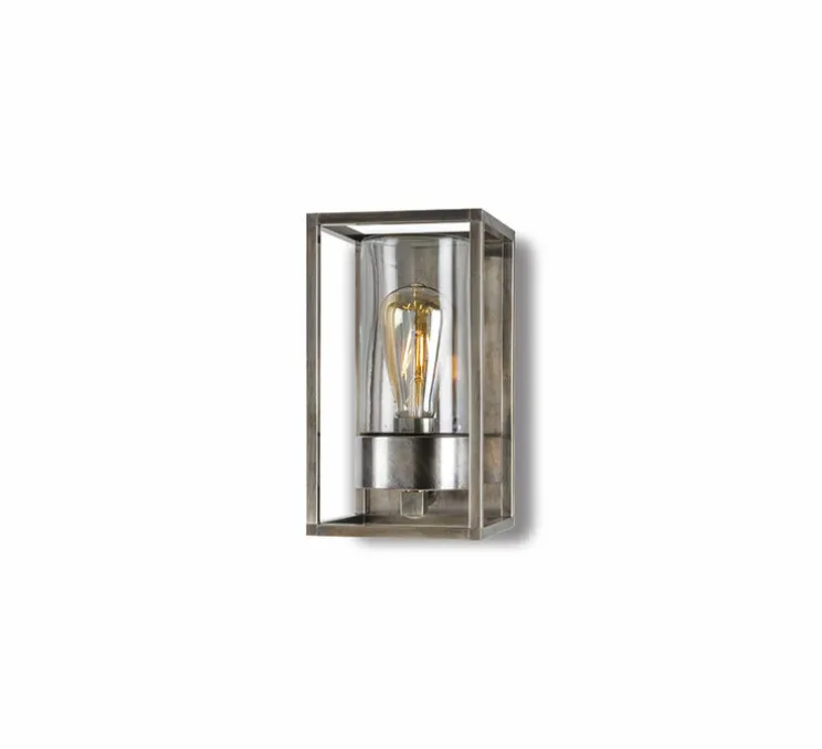 Applique murale, Cubic 3365, laiton, IP44, L15cm, H27cm - Moretti Luce