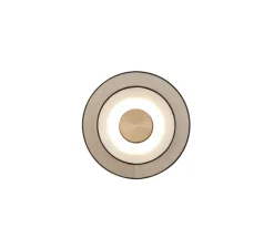 Applique murale, Cymbal S, naturel, LED, Ø34cm, H16cm - Forestier