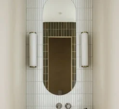 Applique murale, Danubio 12W, bronze, IP44, LED, 2700K, 800 lm, L39,5cm, H9cm - Faro