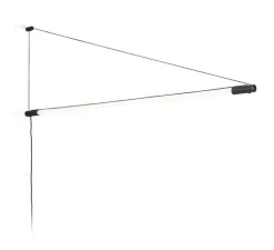 Applique murale, Darf wall surface 1.0 phase-cut dim, noir et blanc, LED, 3000K, 1700lm, L3,3cm, H162,6cm - Wever & Ducré