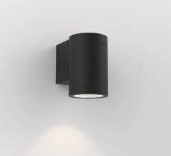 Applique murale, Darmouth single, noir texturé, IP54, L6,5cm, H9,8cm - Astro