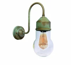 Applique murale, Darsili 1950N, Cuivre laiton vieilli, IP44, L31cm, H37cm - Moretti Luce