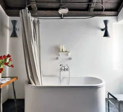 Applique murale, De Marseille, gris mat, L17cm, H40cm - Nemo Lighting