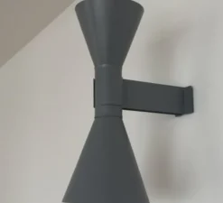 Applique murale, De Marseille, gris mat, L17cm, H40cm - Nemo Lighting