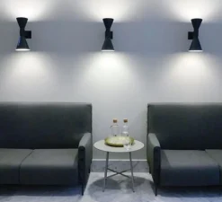 Applique murale, De Marseille, noir, L17cm, H40cm - Nemo Lighting