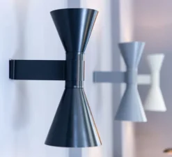 Applique murale, De Marseille, noir, L17cm, H40cm - Nemo Lighting