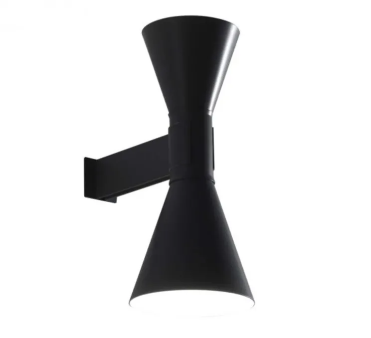 Applique murale, De Marseille, noir, L17cm, H40cm - Nemo Lighting