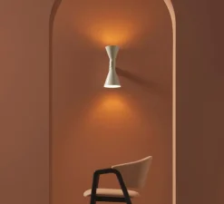 Applique murale, De Marseille, Le Corbusier, blanc, L17cm, H40cm - Nemo Lighting