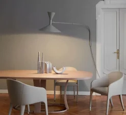 Applique murale, De Marseille Mini, gris mat, L85cm, H50cm - Nemo Lighting