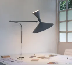 Applique murale, De Marseille, gris, L166cm, H80cm - Nemo lighting