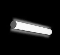 Applique murale de salle de bain, Mirba 2.0, blanc & noir, IP44,LED, 2700K, 820lm, Ø4cm, H60,9cm - Wever&Ducré