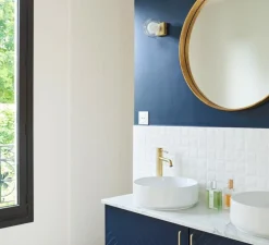 Applique murale de salle de bain, Perla, laiton, IP44, Ø12cm, H11,5cm - FARO