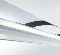 Applique murale de salle de bain, Box 40 N, chrome, LED, L40cm, H5cm, IP44 - Decor Walther