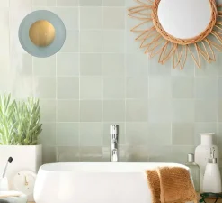 Applique murale de salle de bain, Horizon, Vert foret, IP44,Ø21cm, H16,5cm - Ebb and Flow