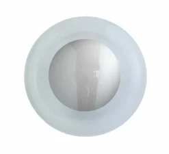 Applique murale de salle de bain, Horizon, Transparent, argent, IP44,Ø21cm, H16,5cm - Ebb and Flow