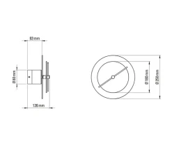 Applique murale, Delumina, transparent, LED, 2700K, 135lm, Ø25cm, P12,6cm - DCW éditions Paris