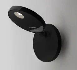 Applique murale, Demetra Faretto, noir, H13cm, L18,5cm, LED, Dimmable - Artemide