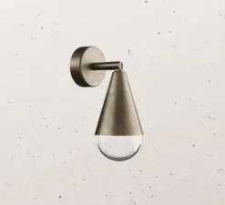 Applique murale, Dew 289.05.FFT, fer antique, L9,3cm, H22,4cm - Il Fanale