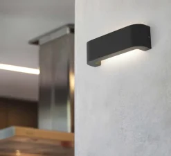 Applique murale d'extérieur, BRACKET, LED, IP44, gris foncé, L30cm, H9cm - FARO