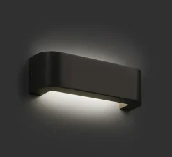 Applique murale d'extérieur, BRACKET, LED, IP44, gris foncé, L30cm, H9cm - FARO