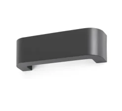 Applique murale d'extérieur, BRACKET, LED, IP44, gris foncé, L30cm, H9cm - FARO