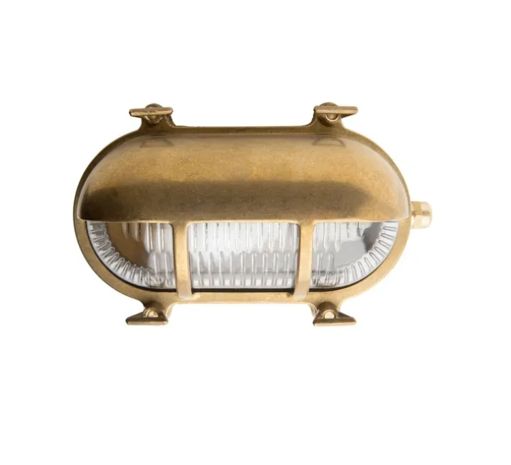 Applique murale d'extérieur, Light.O.071, laiton, IP64, L20cm, H13cm - Zangra