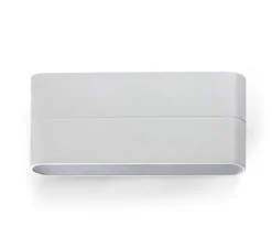 Applique murale d'extérieur, ADAY-2 LED, 3000K, 950lm, IP54, blanc, L17,5cm, H9cm - FARO