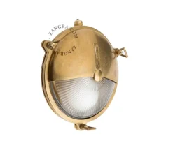 Applique murale d'extérieur, Light.o.069, laiton, IP64, Ø20cm, P9cm - Zangra