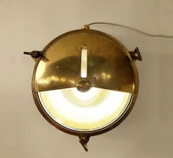 Applique murale d'extérieur, Light.o.069, laiton, IP64, Ø20cm, P9cm - Zangra