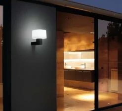 Applique murale d'extérieur, MUFFIN, gris anthracite, H12,4cm - FARO