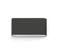 Applique murale d'extérieur, ADAY-2 LED, IP54, gris foncé, L17,5cm, H9cm - FARO