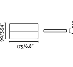 Applique murale d'extérieur, ADAY-2 LED, IP54, gris foncé, L17,5cm, H9cm - FARO