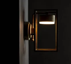 Applique murale d'extérieur, Cubic 3372, cuivre, IP65, LED, 3000K, 1600 lm, L15cm, H27cm - Moretti Luce