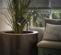 Applique murale d'extérieur, Borne, Flow, noir, L12cm, H19cm, IP65 - Faro