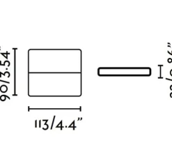 Applique murale d'extérieur, ADAY-1 LED, IP54, gris foncé, L11,3cm, H9cm - FARO