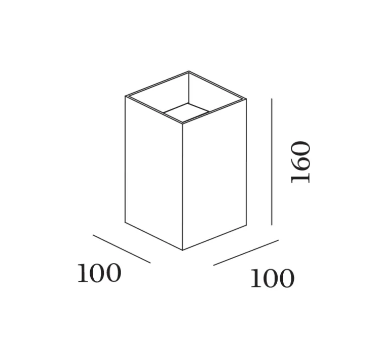Applique murale d'extérieur, Box 3.0, noir, IP65,LED, 2700K, 400lm, Ø10cm, H16cm - Wever&Ducré