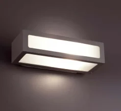 Applique murale d'extérieur, NATRON, anthracite, L28cm, P18cm - FARO