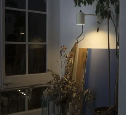 Applique murale d'extérieur, borne, Flow, beige, Ø9cm, H60cm, IP65 - Faro