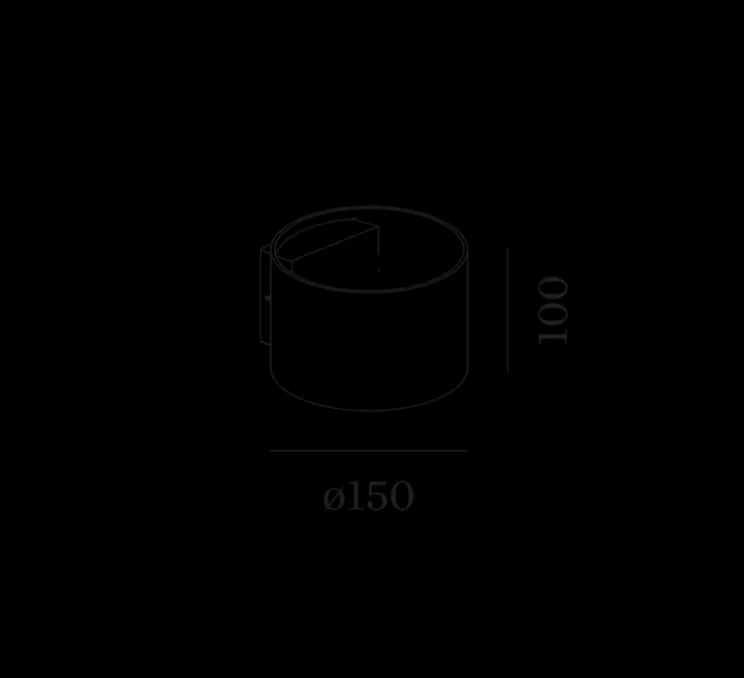 Applique murale d'extérieur, Ray 2.0, blanc, IP65,LED, 2700K, 2x 200lm, Ø15cm, H10cm - Wever & Ducré