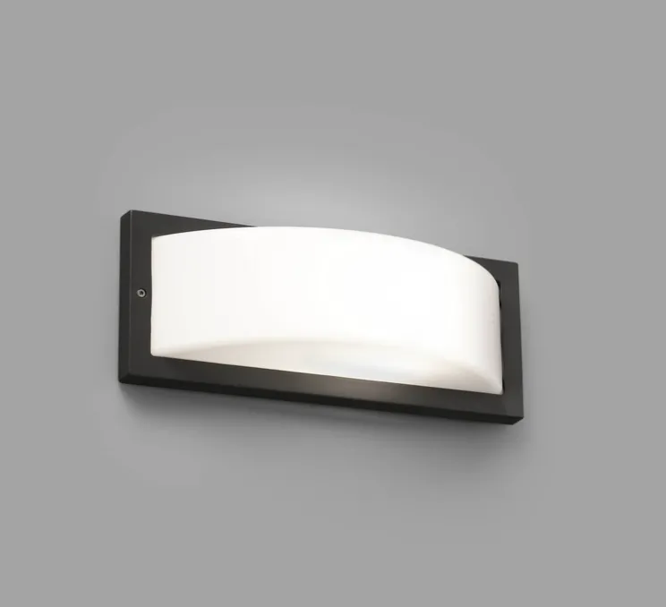 Applique murale d'extérieur, Mol-1, gris foncé, IP44, L34,8cm, H13,7cm - Faro