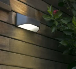 Applique murale d'extérieur, VIEW, gris foncé, IP54, H10cm - FARO