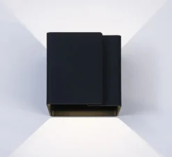 Applique murale, Ding, noir, Ø12cm, H12cm - Dark