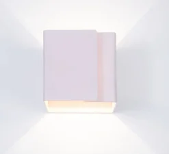 Applique murale, Ding, rose clair, Ø12cm, H12cm - Dark