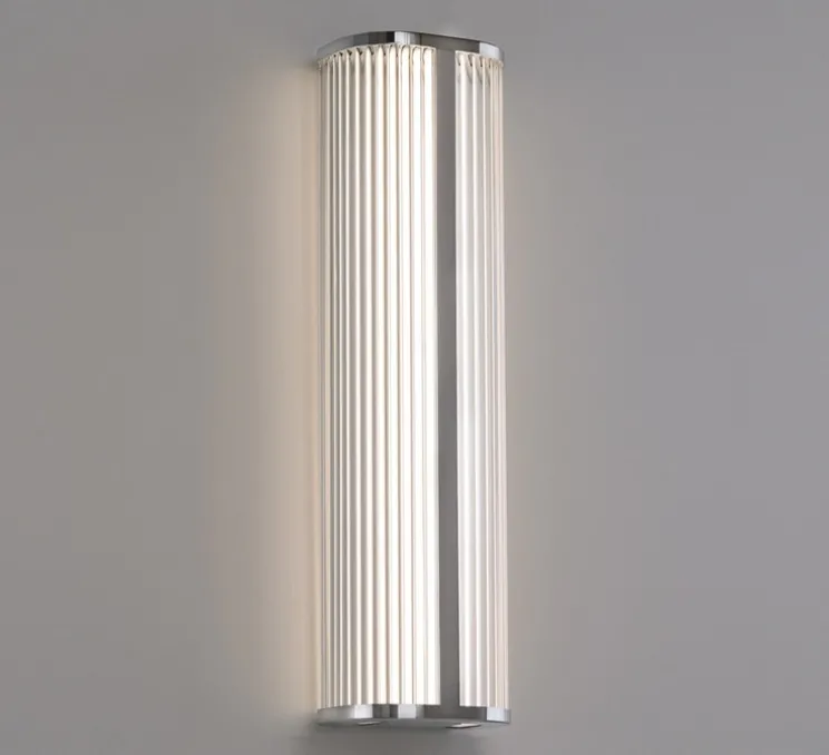 Applique murale, Diva 60, chrome, IP44, LED, 2700-3000K, 1250 lm, L16,5cm, H60cm - ACB