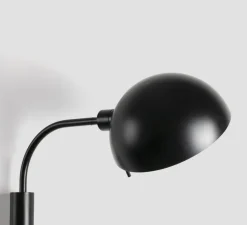 Applique murale, Dominica S, noir, L25cm, H32,9cm - Faro