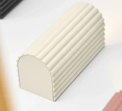 Applique murale, Donna, blanc lin, L6,5cm, H15cm - Pholc