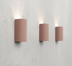 Applique murale, Donna, rose poudré, L6,5cm, H15cm - Pholc