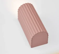 Applique murale, Donna, rose poudré, L6,5cm, H15cm - Pholc