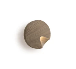 Applique murale, Dots 4660, noyer américain, LED, 2700K, 500lm, Ø17,5cm, H5,2cm - Vibia